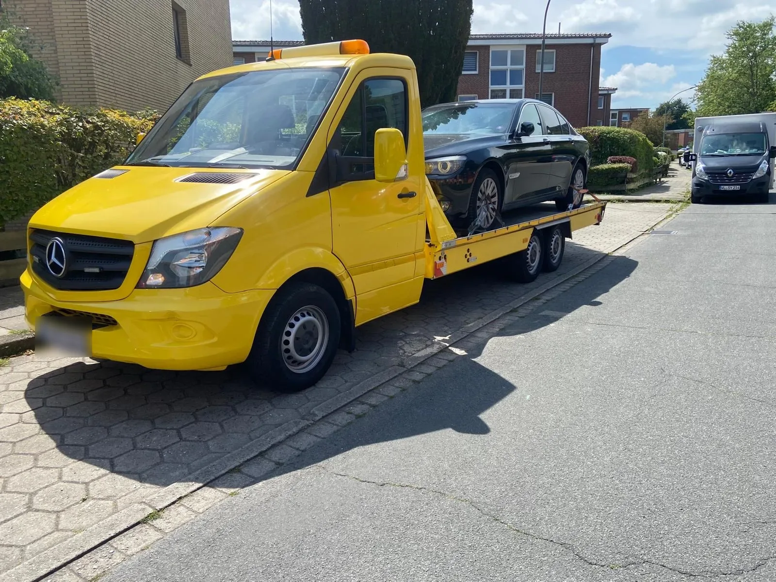 Abschleppen eines Fahrzeugs